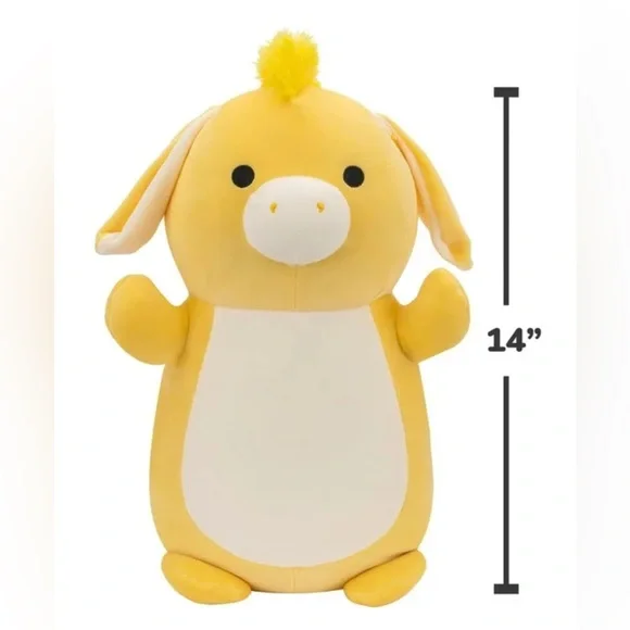 Squishmallows HugMees “Gavyn” the Yellow Donkey - Picture 3 of 4